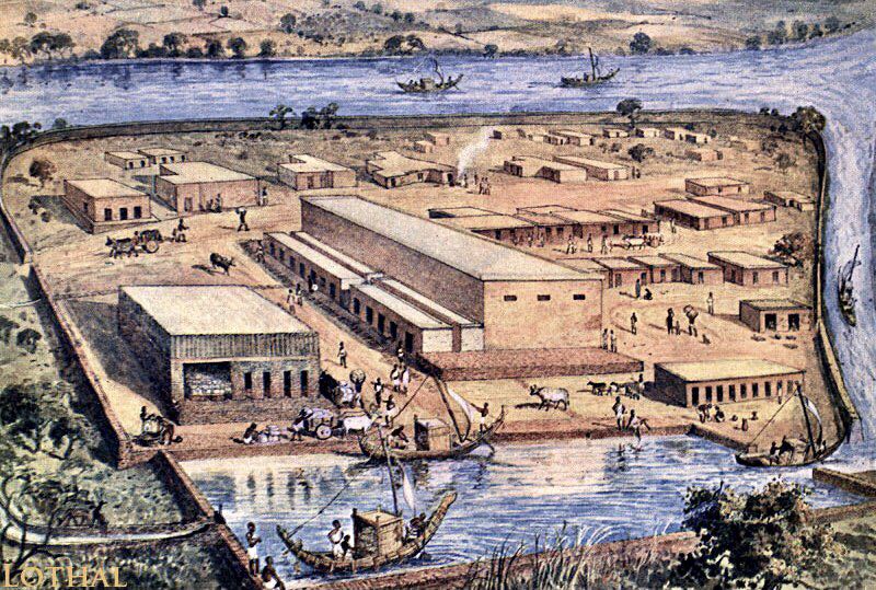 Schiffswerft von Lothal, Industal-Zivilisation (um 2400 v. Chr.)