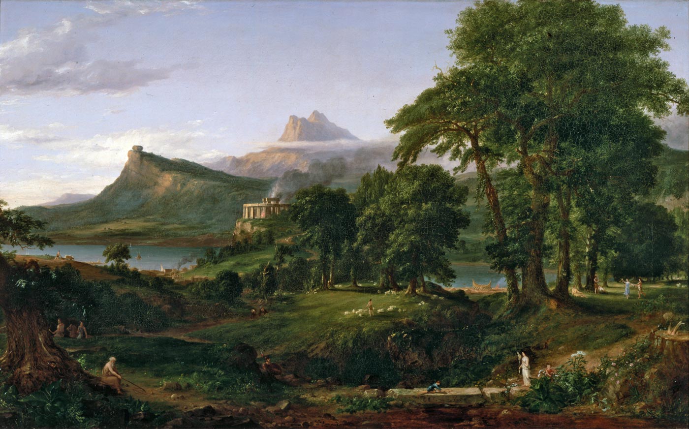 Thomas Cole, The Course of the Empire II: The Arcadian State, 1836
